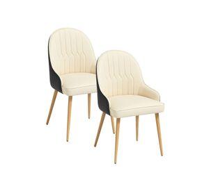 Set 2 Sitiales Cuero Malala Wood