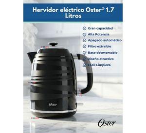 Hervidor eléctrico Oster® Capacidad de 1.7 lt BVSTKT4177B Versión 2026