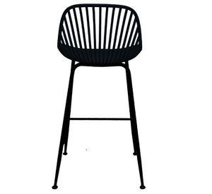TABURETE O PISO MODERNO INDIANA CON ASIENTO DE POLIPROPILENO Y PATAS DE ACERO RESISTENTE PARA BAR