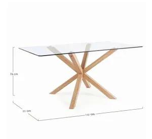 Mesa de comedor Warm rectangular 140 cm