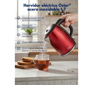 Hervidor eléctrico Oster® acero inoxidable 1.7 lt BVSTKT673CR
