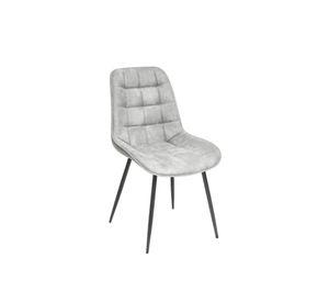 Silla Cuadro Gamuza Base Negra