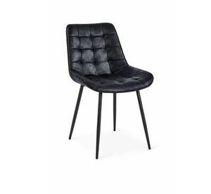 Silla Cuadro Gamuza Base Negra