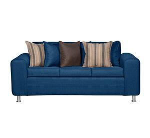 SOFA LEGEND 3 CUERPOS + 2 POUF AZUL