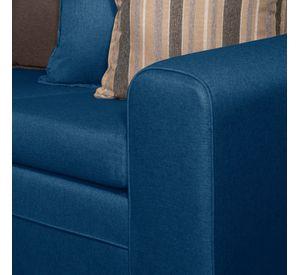 SOFA LEGEND 3 CUERPOS + 2 POUF AZUL