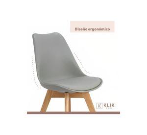 Pack de 4 Sillas Tulip Gris