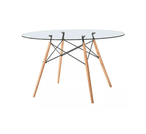 MESA EAMES 120CM VIDRIO