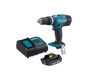 TALADRO PERCUTOR 13MM MAKITA DHP453 18V + BAT 1.5AH + CARG