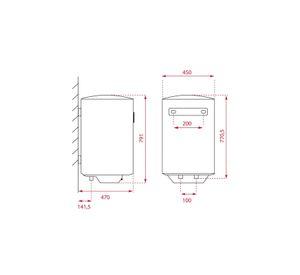 TERMO ELECTRICO COLGAR TEKA 80 LTS