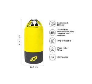 Bolso Seco Kano Tolten Impermeable Liviano 35 LT