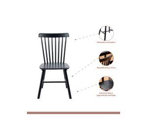 Pack de 2 Sillas Windsor Madera - Negra