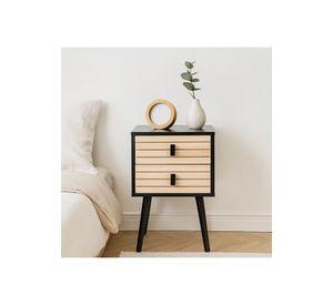 Pack de 2 Veladores Amber 40x38x58 Black