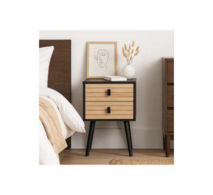 Pack de 2 Veladores Amber 40x38x58 Black