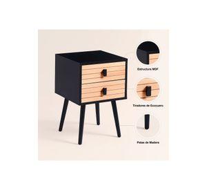 Pack de 2 Veladores Amber 40x38x58 Black
