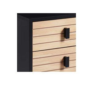 Pack de 2 Veladores Amber 40x38x58 Black