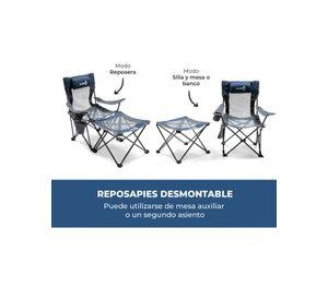 Silla de Camping 3 en 1 Kano Quillín Convertible Reposera