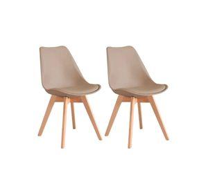 Pack 2 Sillas De Comedor Tulip Asientos Acolchados