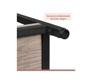Arrimo tres niveles madera grisácea