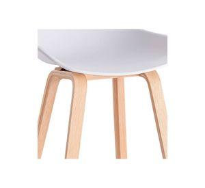 Pack de 2 Taburetes Piso Bar Nordic - Blanco