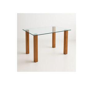 Mesa de comedor vidrio Quadra 120x80
