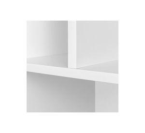 Estantería Moderna ZigZag de 6 Niveles 80x23.5x187.5 - Blanco