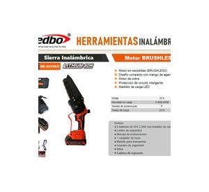 SIERRA INALAMBRICA REDBO DE MANO DE 6" 20V SI0001