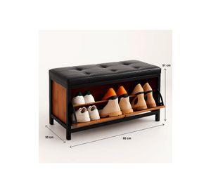 Banco Zapatero Industrial con Asiento Acolchado