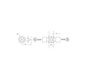 CERRADURA SCANAVINI 4041-CROMADO DOBLE CILINDRO