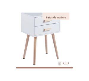 Pack de 2 Veladores Eames Doble Blanco