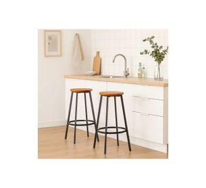 Pack de 2 Pisos taburete de bar elipse industrial