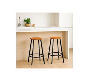 Pack de 2 Pisos taburete de bar elipse industrial