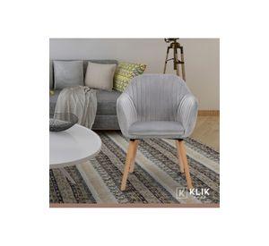 Pack de 2 Butacas Sitiales Poltronas Diamante Terciopelo - Gris