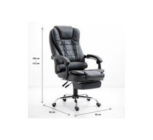 Silla ejecutiva masajeadora negra
