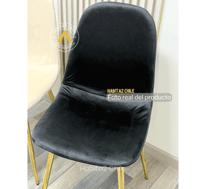 COMEDOR 4 PUESTOS PRINCE RECTANGULAR VIDRIO 130CM TRENDY GOLD