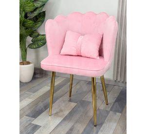 PACK 2 SILLAS SITIAL FANCY CON RESPALDO PETALO PARA TOCADOR