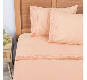 Sabana lisa  MF  Broderie Bordada 2 P Damasco