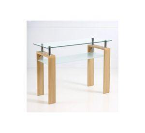 Mesa de arrimo Rectangular de vidrio