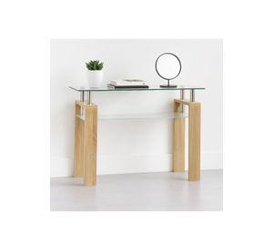 Mesa de arrimo Rectangular de vidrio