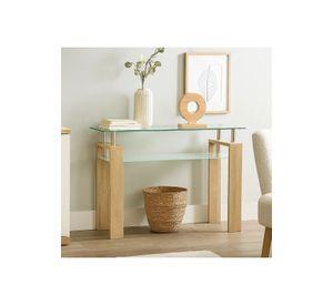 Mesa de arrimo Rectangular de vidrio