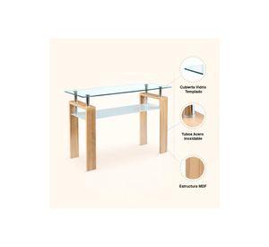 Mesa de arrimo Rectangular de vidrio