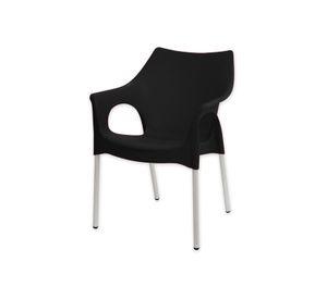 Silla Style Con Brazos Negro