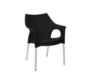 Silla Style Con Brazos Negro