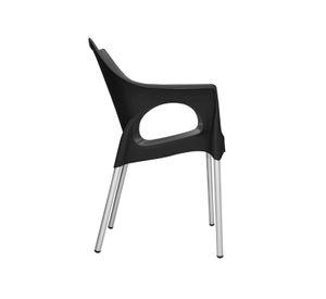 Silla Style Con Brazos Negro