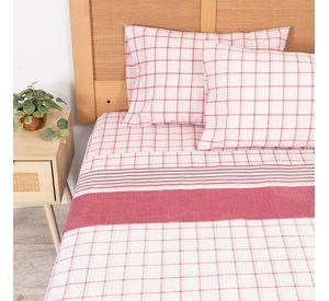 Sábana Estampada 144 H King Tartan