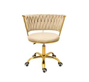 SILLA ESCRITORIO QUEEN LITE DORADA