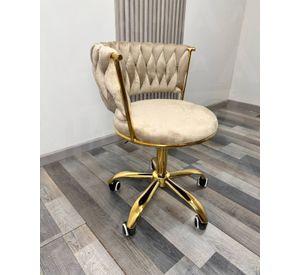 SILLA ESCRITORIO QUEEN LITE DORADA