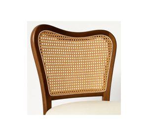Silla Boho Chic con Respaldo Trenzado y Asiento Suave