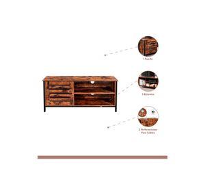 Rack de TV Rustik Madera Oscura Walnut