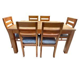Comedor 6 Sillas Nativo 90x160 Koke Gris