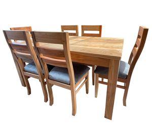 Comedor 6 Sillas Nativo 90x160 Koke Gris